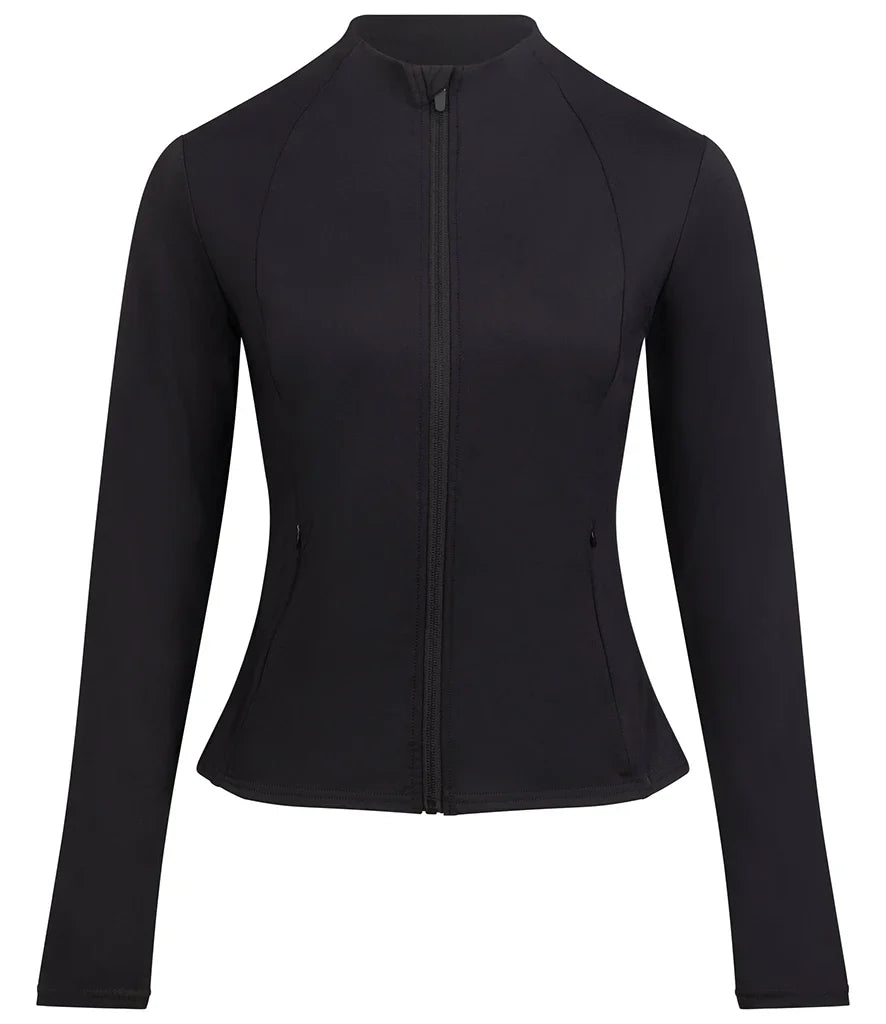 Recycled Stretch Zipped Sports Jacket: Womens
