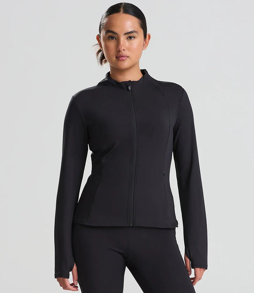 Recycled Stretch Zipped Sports Jacket: Womens