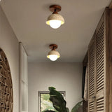 Japandi Style Travertine Ceiling Light Fixture – Elegant Flush Mount Ceiling Lamp for Dining Room and Living Spaces | Premium Comfort Home & Wellness Product UK