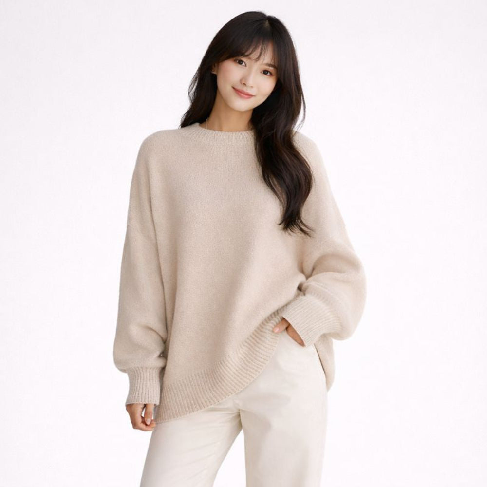 Johanna | Women's Oversized Knitted Sweater | Soft on the skin & warm comfort | Relaxed fit for layering | Timelessly elegant for every day