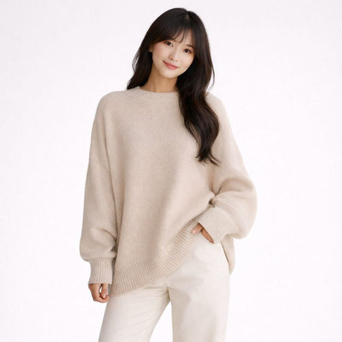 Johanna | Women's Oversized Knitted Sweater | Soft on the skin & warm comfort | Relaxed fit for layering | Timelessly elegant for every day