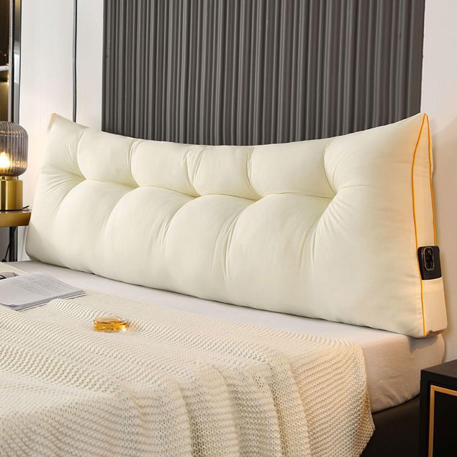 Luxury Triangle Wedge Cushion for Bed & Sofa | Back Support & Reading Pillow UK