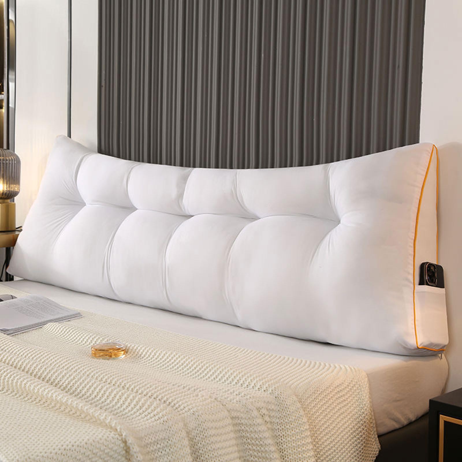 Luxury Triangle Wedge Cushion for Bed & Sofa | Back Support & Reading Pillow UK