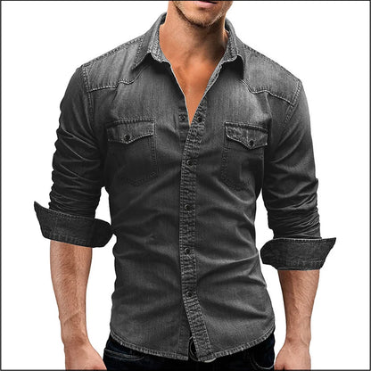 EnduroDenim - Men's Long Sleeve Denim Shirt