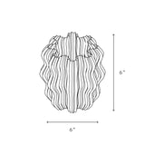 Mini Wavy Cordless Table Lamp – Stylish Bedside Lamp, Sculptural Accent Light for Small Spaces | Premium Comfort Home & Wellness Product UK