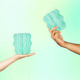 Mini Wavy Cordless Table Lamp – Stylish Bedside Lamp, Sculptural Accent Light for Small Spaces | Premium Comfort Home & Wellness Product UK