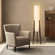 Modern Solid Walnut Wood Floor Lamp for Living Room – Elegant Standing Lamp with Soft Lighting and Easy Assembly | Premium Comfort Home & Wellness Product UK