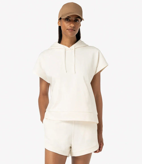 Organic Sleeveless Hooded Sweatshirt: Womens
