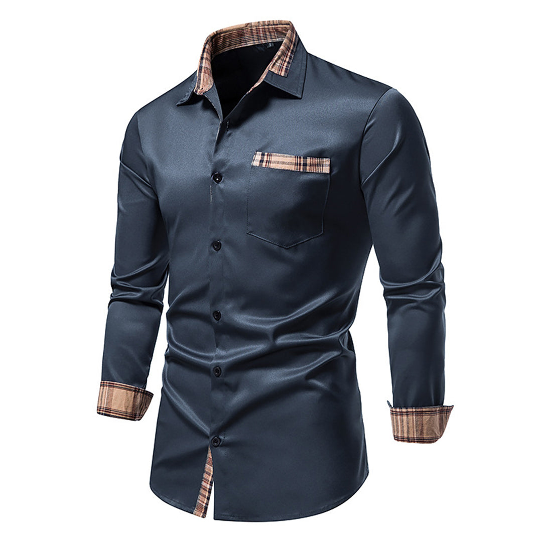 Noah - Casual Long Sleeve Shirt with Buttons and Pockets