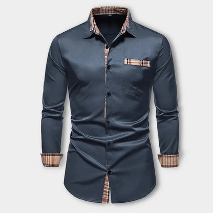 Noah - Casual Long Sleeve Shirt with Buttons and Pockets