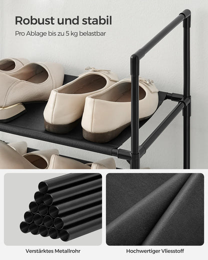 Metal Shoe Cabinet | Slim Shoe Rack | Space-Saving Shoe Storage | SteelLine