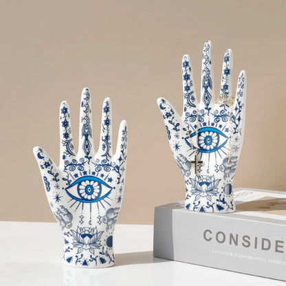Keramischer böser Blick Hand Schmuckhalter