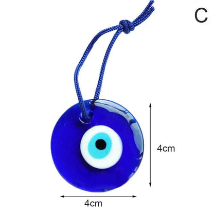 1 Stück Blauer Glas Türkischer Griechischer Böser Blick Charm Anhänger Dekoration Ornament Auto Zuhause Amulett Deko Boho