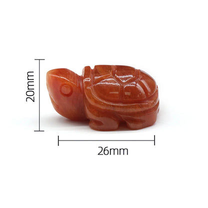 Mini Naturstein Schildkröte Figur – Handgefertigtes Kristalltier für Chakra-Heilung & Boho Wohnkultur