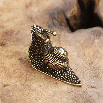 Boho Wohnkultur Mini Schnecke Metall Ornament – Bronze Dekoratives Accessoire für Wohnzimmer, Schlafzimmer & Arbeitszimmer