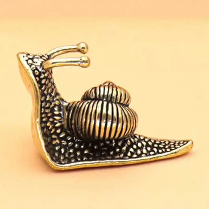 Boho Wohnkultur Mini Schnecke Metall Ornament – Bronze Dekoratives Accessoire für Wohnzimmer, Schlafzimmer & Arbeitszimmer
