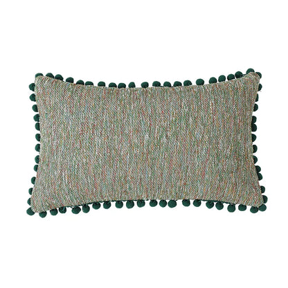 Boho Dekokissenbezug mit Quastenakzenten – 30 cm x 50 cm