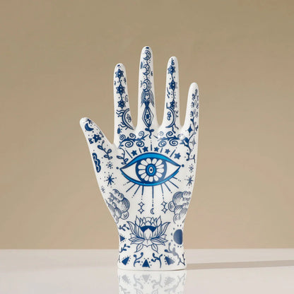 Keramischer böser Blick Hand Schmuckhalter