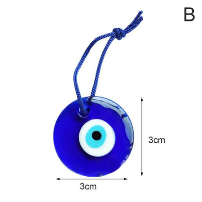 1 Stück Blauer Glas Türkischer Griechischer Böser Blick Charm Anhänger Dekoration Ornament Auto Zuhause Amulett Deko Boho