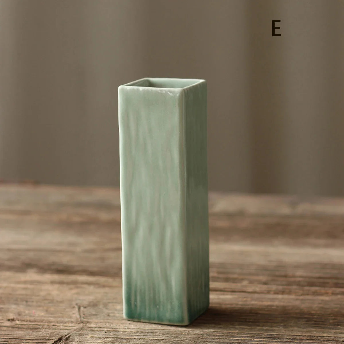 einfache keramische Vase in Teal-Dekoration, Wohnzimmer Esszimmertisch-Dekor, hydroponische Pflanze kleine Vase Boho Wohnkultur