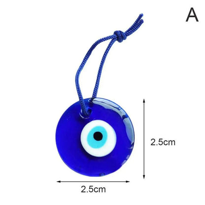 1 Stück Blauer Glas Türkischer Griechischer Böser Blick Charm Anhänger Dekoration Ornament Auto Zuhause Amulett Deko Boho