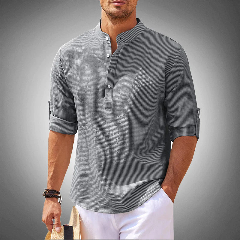 Men's Casual Summer Shirt - Modern Cut with Understated Elegance | Easy Styling with Jeans, Chinos or Trousers | Smart-Casual Look for Everyday or Events