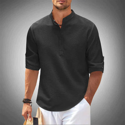 Men's Casual Summer Shirt - Modern Cut with Understated Elegance | Easy Styling with Jeans, Chinos or Trousers | Smart-Casual Look for Everyday or Events