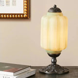 Vintage Opal Glass Table Lamp – Elegant Bedside or Living Room Lighting Fixture, 20 Inches Tall, Soft Diffused Light | Premium Comfort Home & Wellness Product UK
