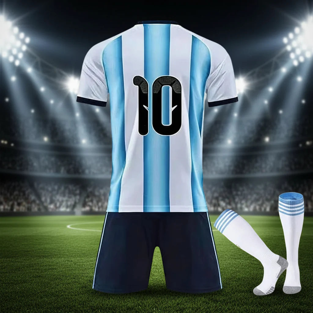 Argentinien Weltmeisterschaft Trikot 2026 Herren Atmungsaktiv Set