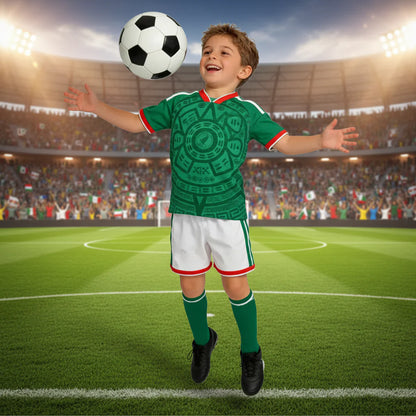 Mexiko Weltmeisterschaft Trikot 2026 Kinder Fußball Trikot Set