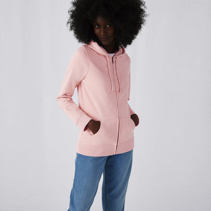 Organic Essential Zipped Hoodie: Womens
