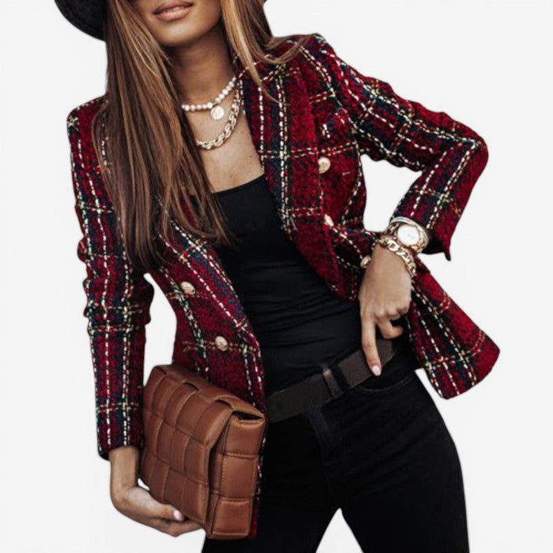 Tailored Button Blazer with Pockets