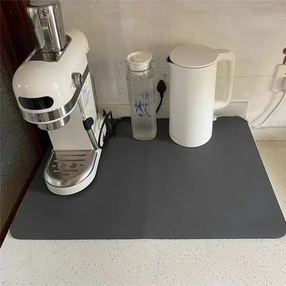 Draining Mat for Sink | Coffee Machine Mat | Non-Slip Kitchen Mat | CleanSurface
