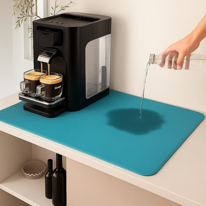 Draining Mat for Sink | Coffee Machine Mat | Non-Slip Kitchen Mat | CleanSurface