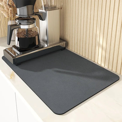 Draining Mat for Sink | Coffee Machine Mat | Non-Slip Kitchen Mat | CleanSurface