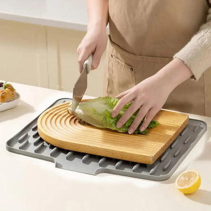Draining Mat for Sink & Dishes Made of Silicone | Non-Slip Kitchen Mat | DripEase