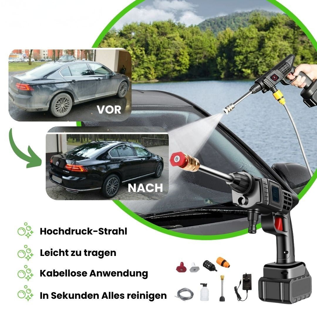 Battery High Pressure Cleaner | Surface Cleaner | Cordless & Portable | Jetlume