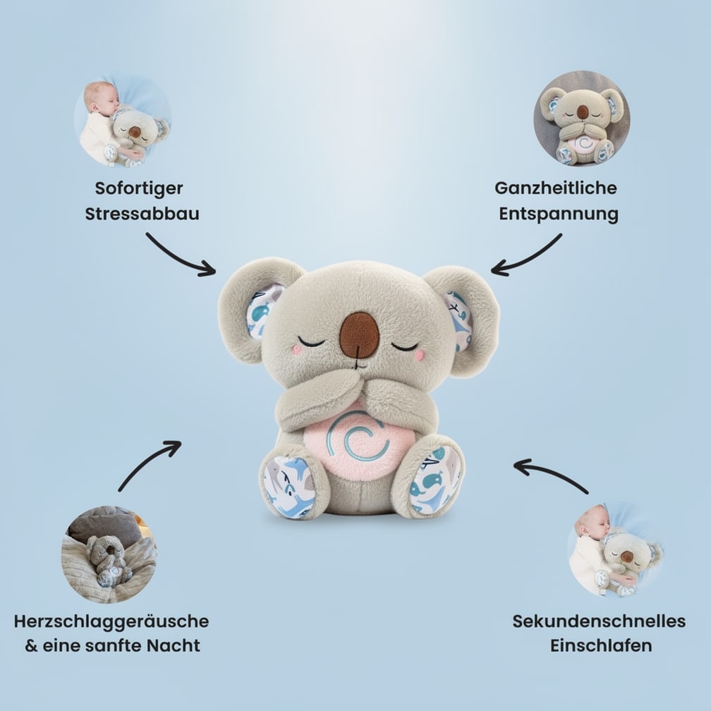 Breathing Plush Toy | Koala Plush Toy for Relaxation & Sleep Aid | SleepKoala