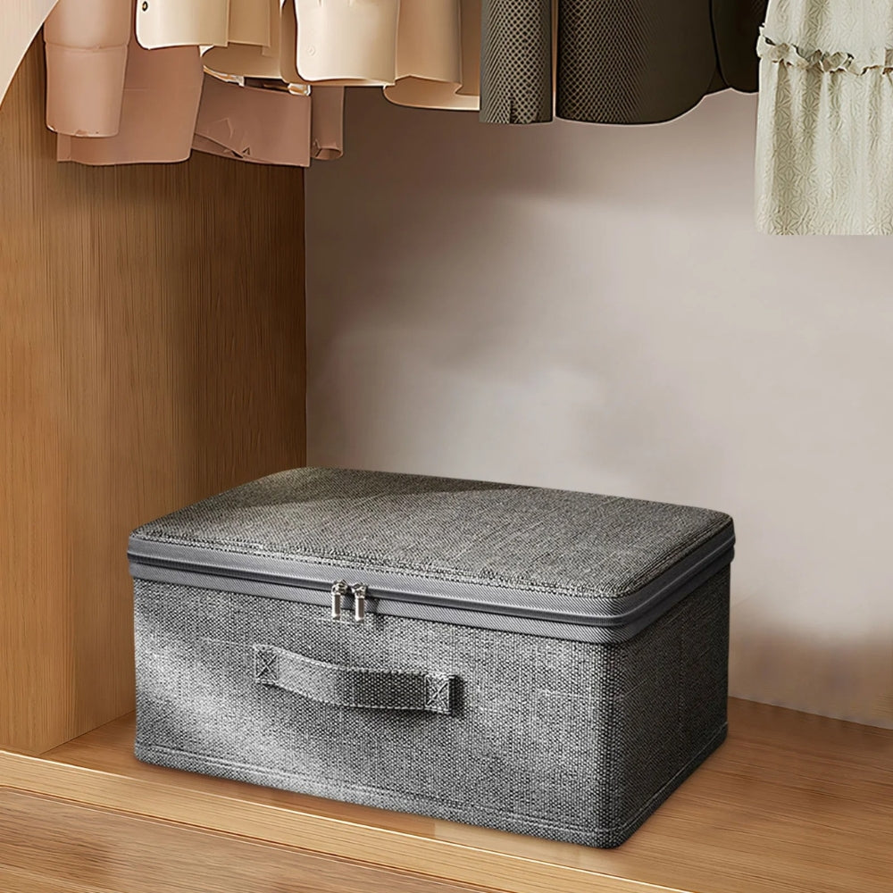 Fabric Storage Box with Lid | Foldable & Compact | Faltiva