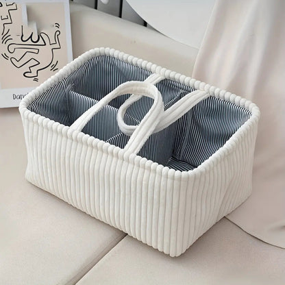 Storage Basket with Compartments | Organizer Basket with Handles | Ordnalia