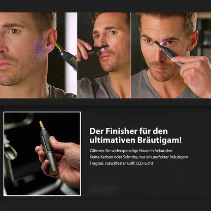 Augenbrauenrasierer | Elektrischer Augenbrauen-Trimmer & Nasenhaarschneider | Präzisions-Gesichtstrimmer | FeinLume