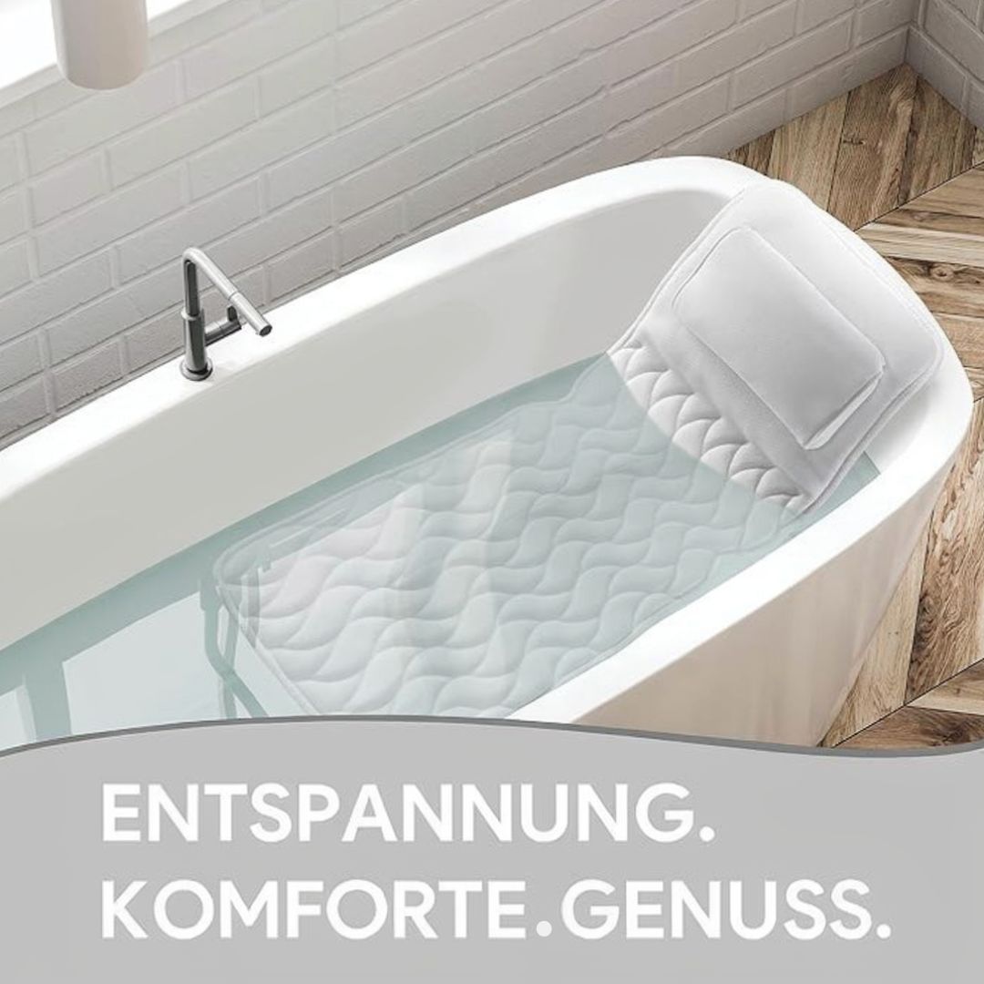 Badewannen-Kissen | Ergonomisches Badekissen | Komfortabel in der Badewanne | Badelux