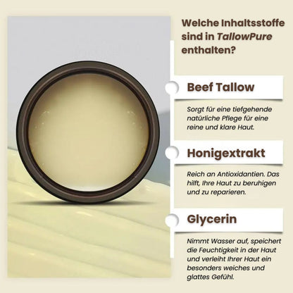 Beef Tallow Cream | Cream for Natural Skin Care | Moisturizing Cream for Face and Body | TallowPure