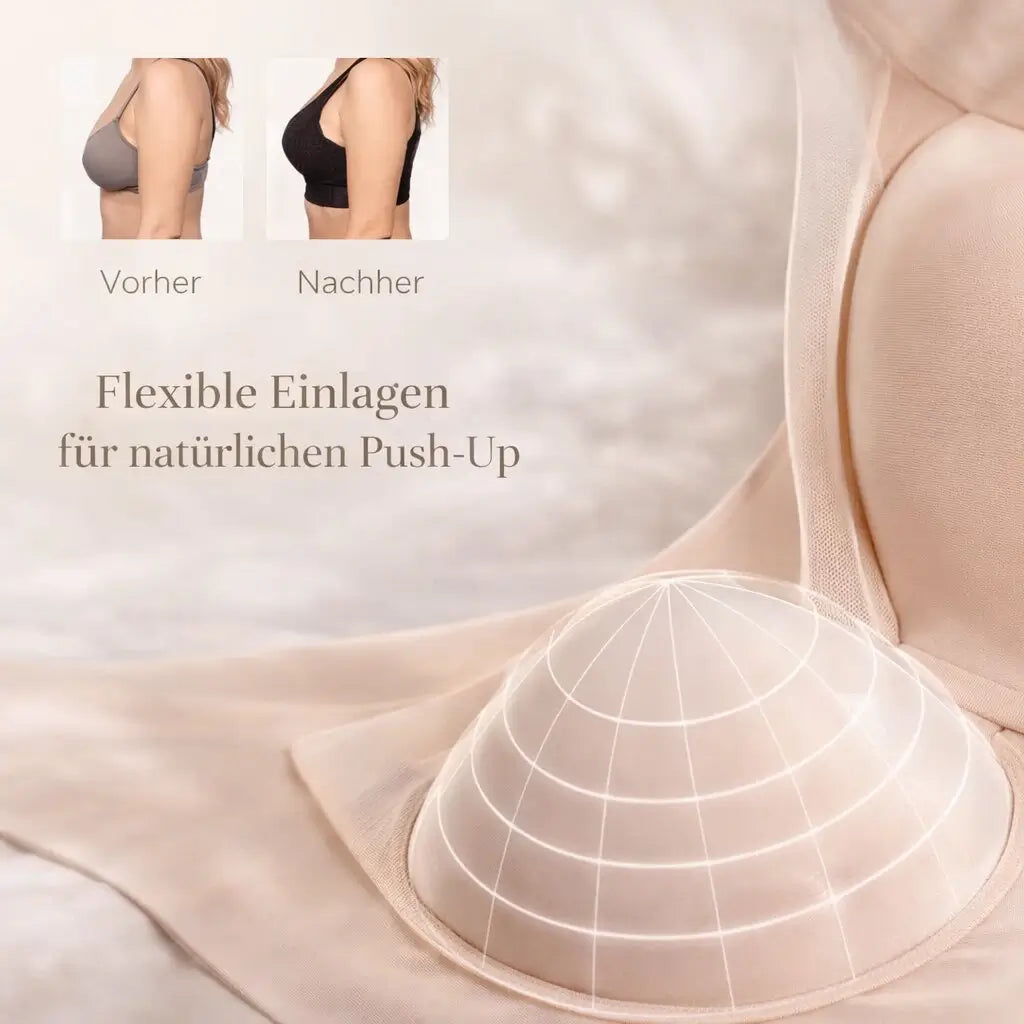 Wireless Bra | Comfortable Seamless Push-Up Bra | Komfina