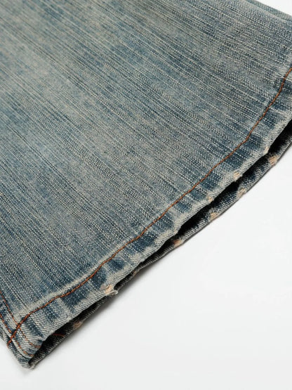 Herren Vintage Gewaschene Baggy Jeans