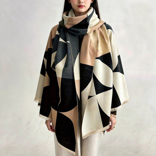 Women's Poncho | Modern Winter Scarf | Lunessa