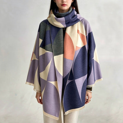 Women's Poncho | Modern Winter Scarf | Lunessa