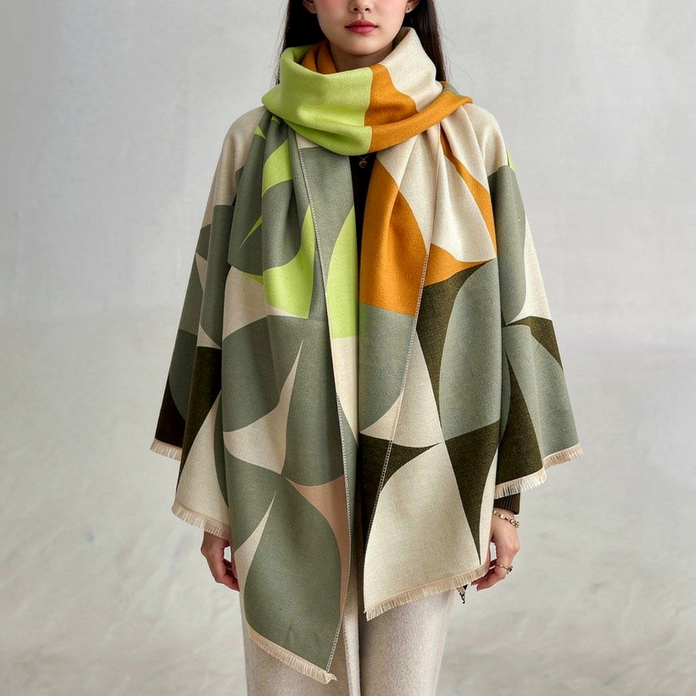 Women's Poncho | Modern Winter Scarf | Lunessa