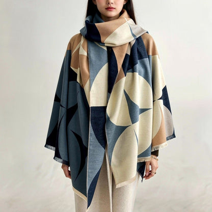 Damen Poncho | Moderner Winterschal | Lunessa