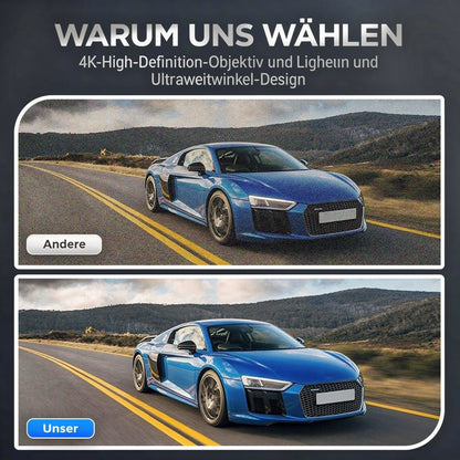 Dashcam für Front und Heck des Autos | Rückfahrkamera zum Nachrüsten | Auto Kamera | DriveCam
